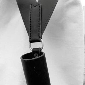 Portaestandarte cuero